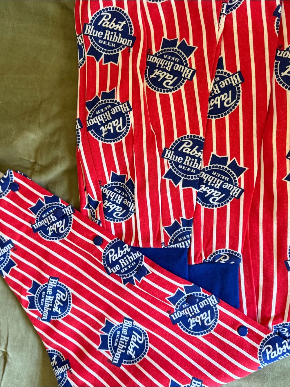 Pabst Blue Ribbon Red & Blue Pajama Set